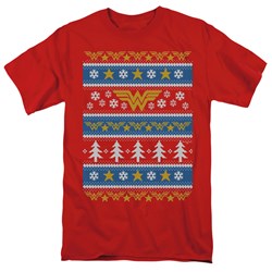 Wonder Woman - Mens Wonder Woman Christmas Sweater T-Shirt