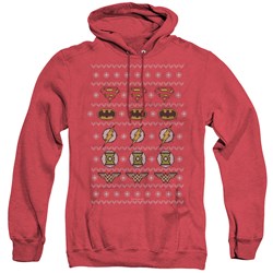Jla - Mens Justice Shields Christmas Sweater Hoodie