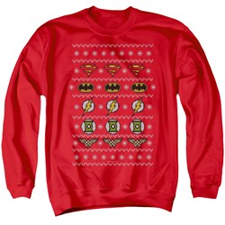 Jla - Mens Justice Shields Christmas Sweater Sweater