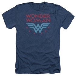 Wonder Woman - Mens Wonder Stars Heather T-Shirt