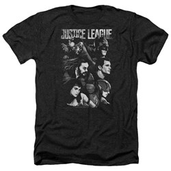 Justice League Movie - Mens Pushing Forward Heather T-Shirt