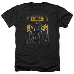 Justice League Movie - Mens Stand Up To Evil Heather T-Shirt