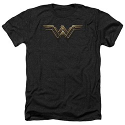 Justice League Movie - Mens Wonder Woman Logo Heather T-Shirt