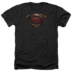 Justice League Movie - Mens Superman Logo Heather T-Shirt