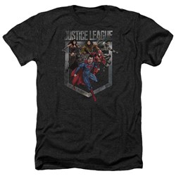 Justice League Movie - Mens Charge Heather T-Shirt
