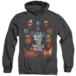 Justice League Movie - Mens Save The World Poster Hoodie