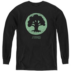 Magic The Gathering - Youth Green Symbol Long Sleeve T-Shirt