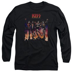 Kiss - Mens Destroyer Cover Longsleeve T-Shirt