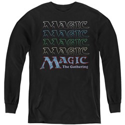 Magic The Gathering - Youth Retro Logo Repeat Long Sleeve T-Shirt