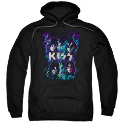 Kiss - Mens Colorful Fier Pullover Hoodie