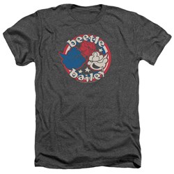 Beetle Bailey - Mens Red White And Bailey Heather T-Shirt