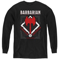 Dungeons And Dragons - Youth Barbarian Long Sleeve T-Shirt