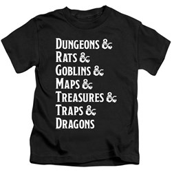 Dungeons And Dragons - Youth Dungeon List T-Shirt