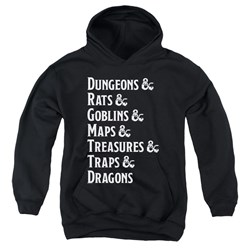 Dungeons And Dragons - Youth Dungeon List Pullover Hoodie