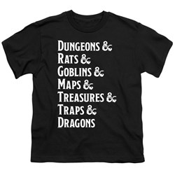 Dungeons And Dragons - Youth Dungeon List T-Shirt