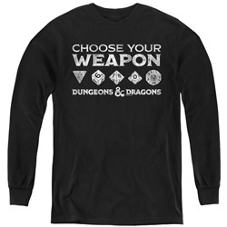 Dungeons And Dragons - Youth Choose Your Weapon Long Sleeve T-Shirt