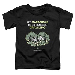 Dungeons And Dragons - Toddlers Dangerous To Go Alone T-Shirt