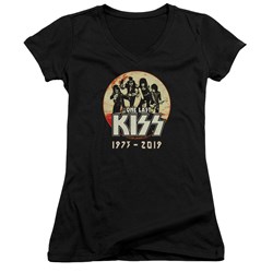 Kiss - Juniors 1973-2019 V-Neck T-Shirt