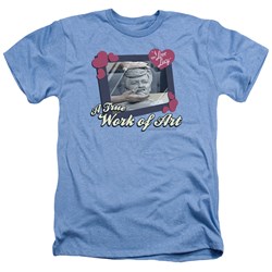 I Love Lucy - Mens Work Of Art T-Shirt In Light Blue