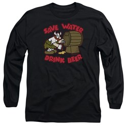 Hagar The Horrible - Mens Save Water Drink Beer Long Sleeve T-Shirt