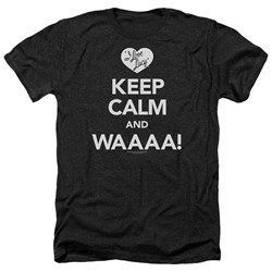 I Love Lucy - Mens Keep Calm Waaa Heather T-Shirt
