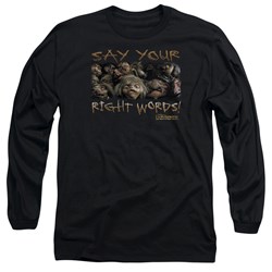 Labyrinth - Mens Say Your Right Words Long Sleeve Shirt In Black