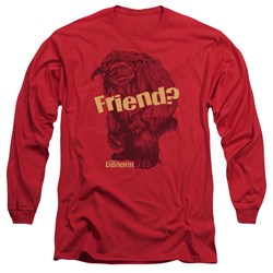Labyrinth - Mens Ludo Friend Long Sleeve Shirt In Red
