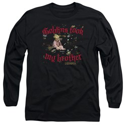 Labyrinth - Mens Goblins Took My Brother Long Sleeve Shirt In Black