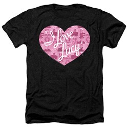I Love Lucy - Mens Many Moods Logo Heather T-Shirt