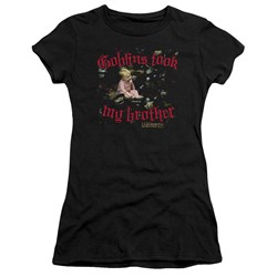 The Labyrinth - Goblins Took My Brother Juniors T-Shirt In Black