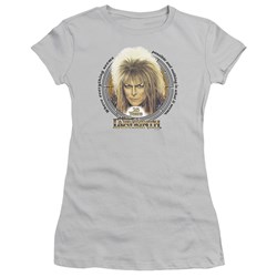 Labyrinth - 25 Years Juniors T-Shirt In Silver