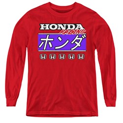 Honda - Youth Kanji Racing Long Sleeve T-Shirt