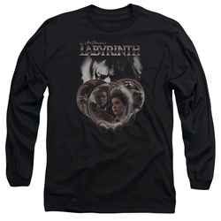 Labyrinth - Mens Globes Long Sleeve Shirt In Black