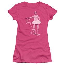 I Love Lucy - Life's A Big Dance Juniors / Girls T-Shirt In Hot Pink