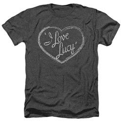 I Love Lucy - Mens Glitter Logo Heather T-Shirt