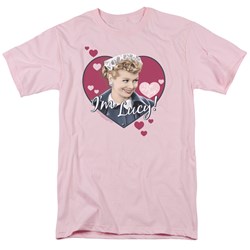 I Love Lucy - I'm Lucy Adult T-Shirt In Pink