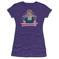 I Love Lucy - Waaaaahhhh!!! Juniors T-Shirt In Purple