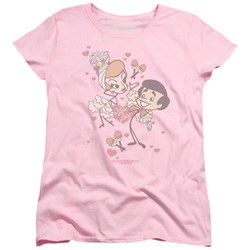 I Love Lucy - Rumba Dance Womens T-Shirt In Pink