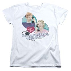 I Love Lucy - Always Connected Womens T-Shirt In White