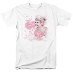 I Love Lucy - Show Stopper Adult T-Shirt In White