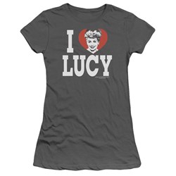 I Love Lucy - I Love Lucy Juniors T-Shirt In Charcoal