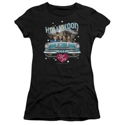 I Love Lucy - Hollywood Road Trip Juniors T-Shirt In Black