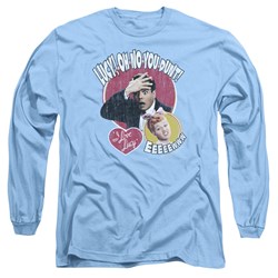 I Love Lucy - Mens Yelling In Spanish Long Sleeve Shirt In Carolina Blue