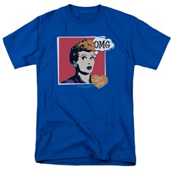 I Love Lucy - Mens I Love Worhol Omg T-Shirt In Royal