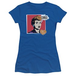 I Love Lucy - Womens I Love Worhol Omg T-Shirt In Royal