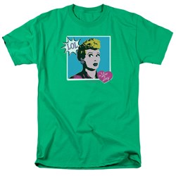 I Love Lucy - Mens I Love Worhol Lol T-Shirt In Kelly Green