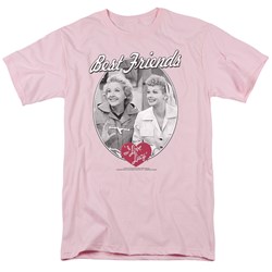 I Love Lucy - Mens Best Friends T-Shirt In Pink