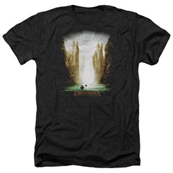 Lord Of The Rings - Kings Of Old Adult Heather T-Shirt In Black