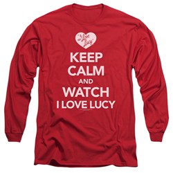 I Love Lucy - Mens Keep Calm And Watch Longsleeve T-Shirt