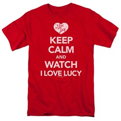 I Love Lucy - Mens Keep Calm And Watch T-Shirt